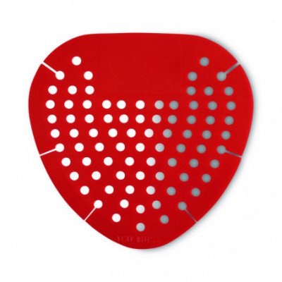 Deodorizing Urinal Screen, Cherry Scent, Red, Dozen
